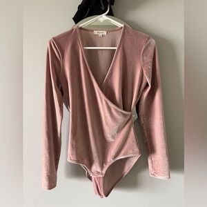Madewell velvet bodysuit